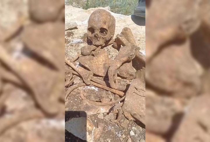 İnşaat kazısında insan kemikleri bulundu