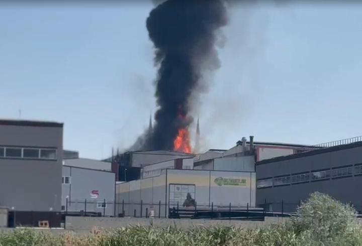 Ankara'da fabrika yangını