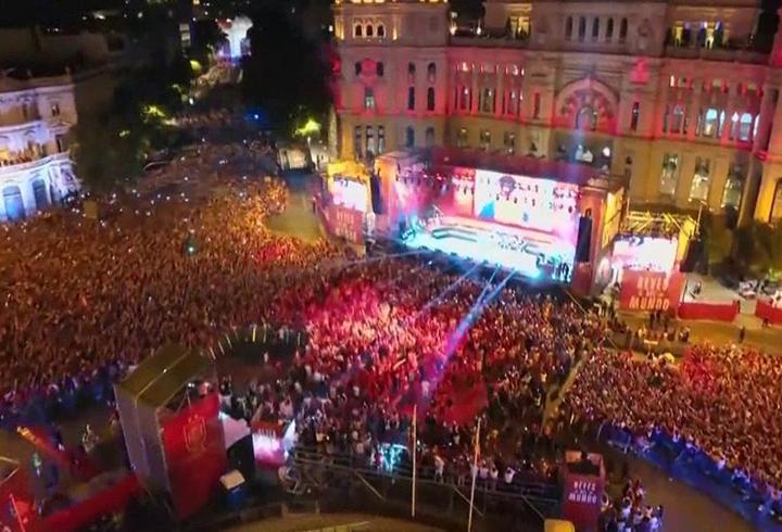 İspanya, şampiyonluğu Madrid'de 2 milyon kişiyle kutladı