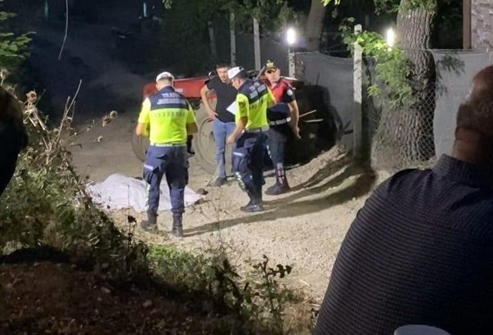 Bursa'da devrilen traktörün altında kalan sürücü hayatını kaybetti