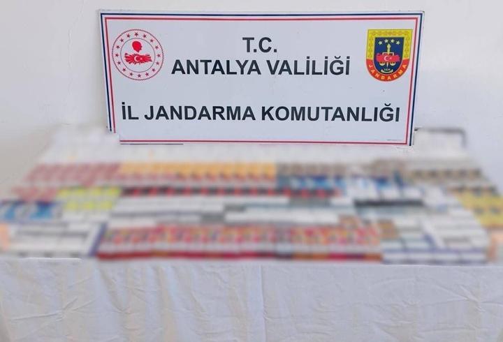 Kemer'de kaçak sigara operasyonu