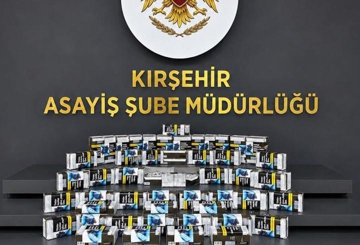 Kırşehir'de 460 paket doldurulmuş makaron ele geçirildi