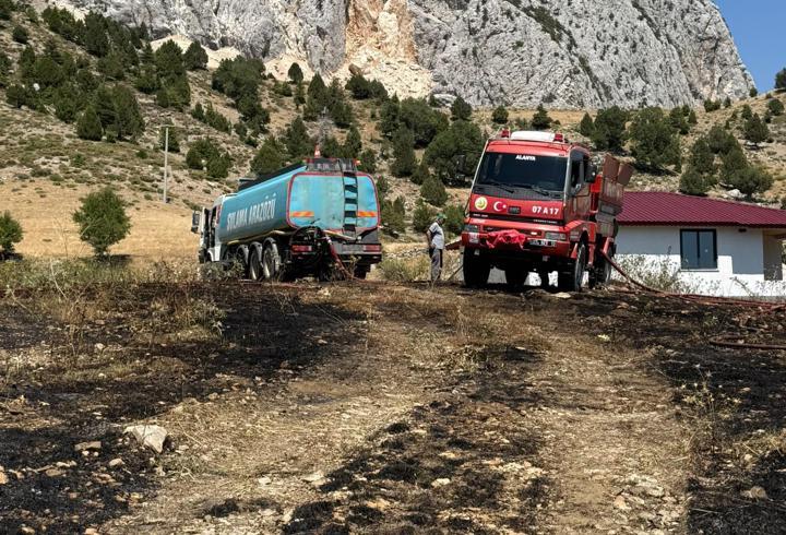 Otluk yangını söndürüldü