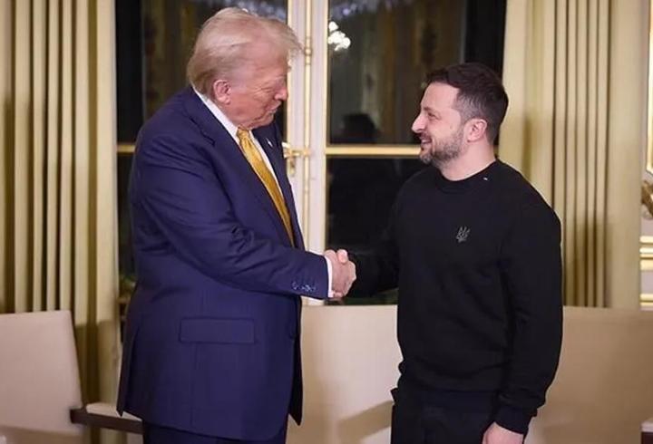 Trump, Ukrayna Devlet Başkanı Zelenskiy ile Beyaz Saray'da görüştü