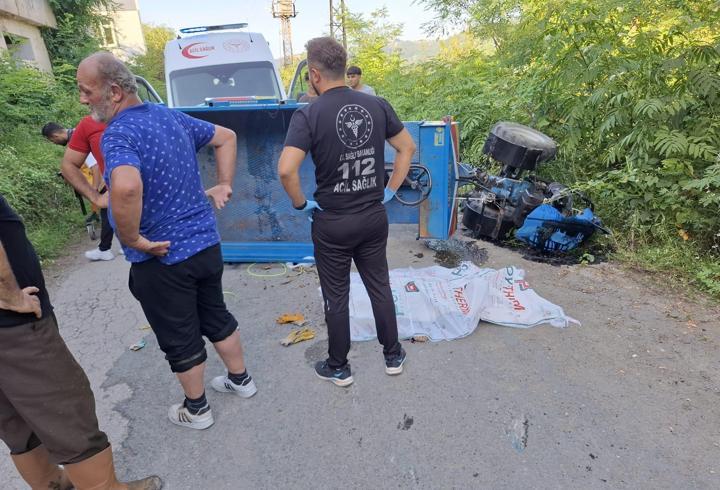 Ordu'da patpat devrildi: 1 çocuk öldü, 1 yaralı