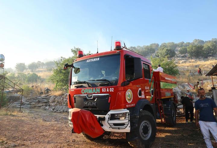 Adıyaman’da orman yangını; söndürme çalışmaları sürüyor