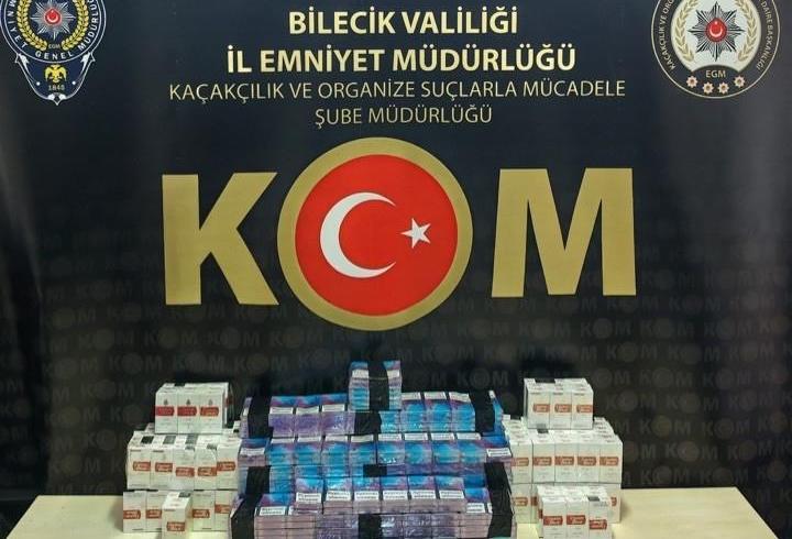 Bilecik'te kaçak sigara operasyonu