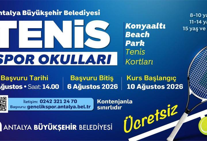 Büyükşehir’in ücretsiz tenis eğitimlerinde yeni dönem