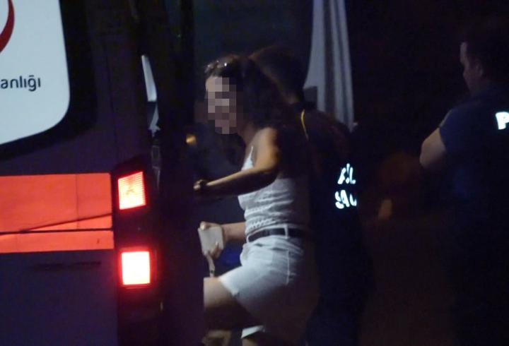 Falezlerde oturan kadın ekipleri alarma geçirdi