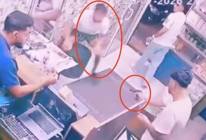 Silahlı saldırı kamerada; yaraladığı kişiye, geri dönüp yine ateş etti