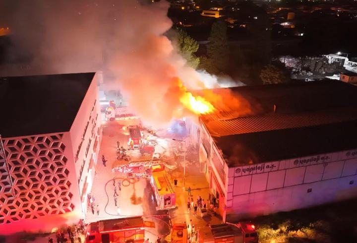 Bursa'da yumurta işletmesinde yangın