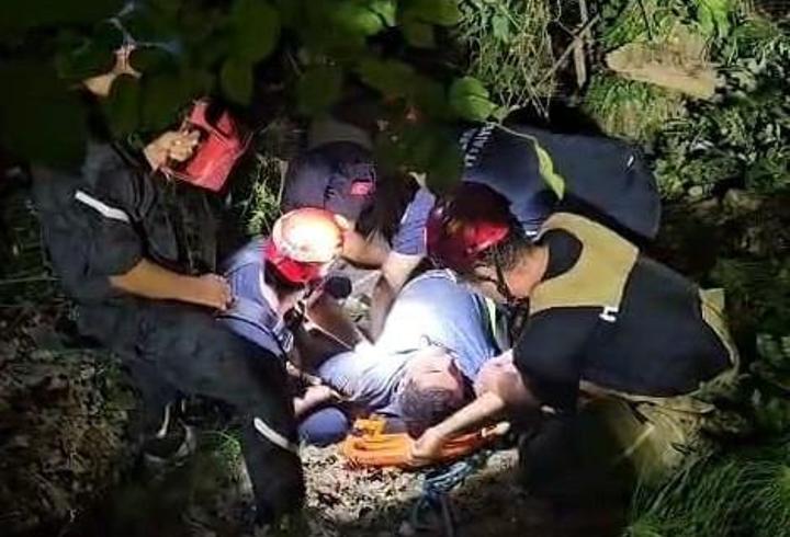 Bursa'da elektrikli  bisiklet uçuruma yuvarlandı: 3 yaralı