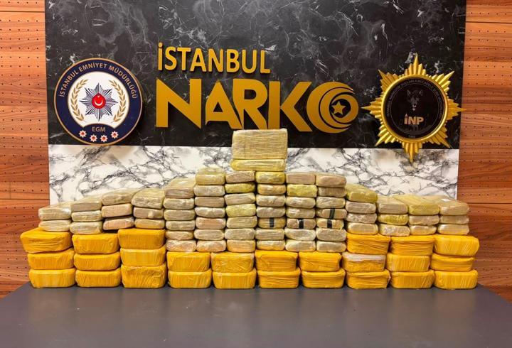 Beylikdüzü’nde düzenlenen operasyonda 62 kilo uyuşturucu madde ele geçirildi