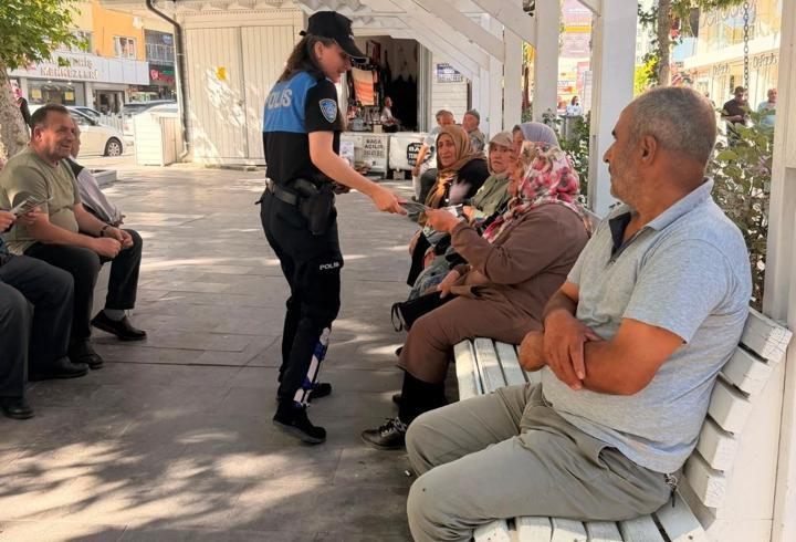 Polisten vatandaşlara dolandırıcılık ve hırsızlık uyarısı