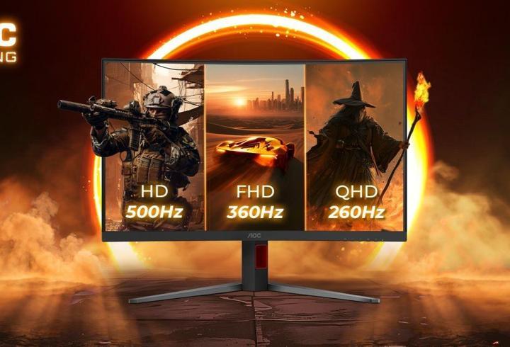 Tek bir monitörde üç yenileme hızı