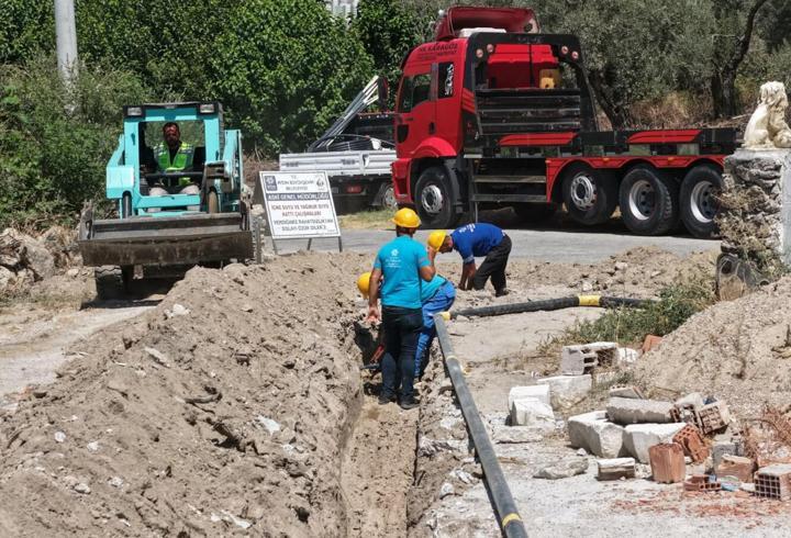 Hacıhamzalar Mahallesi'nde içme suyu hattı yenileniyor