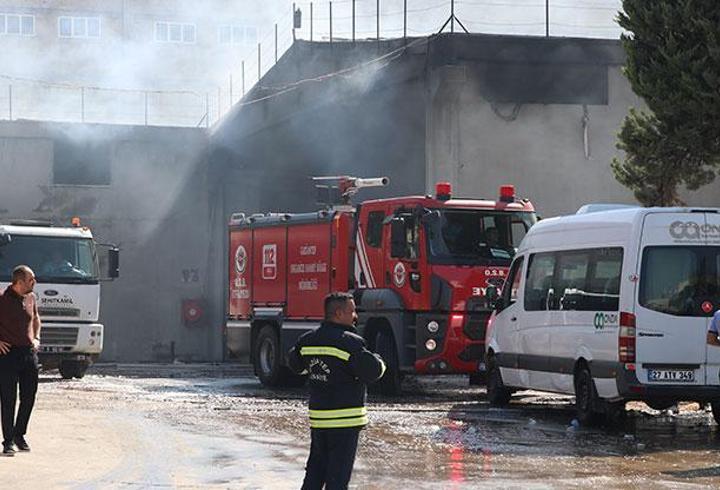Gaziantep'te tekstil fabrikasında yangın!