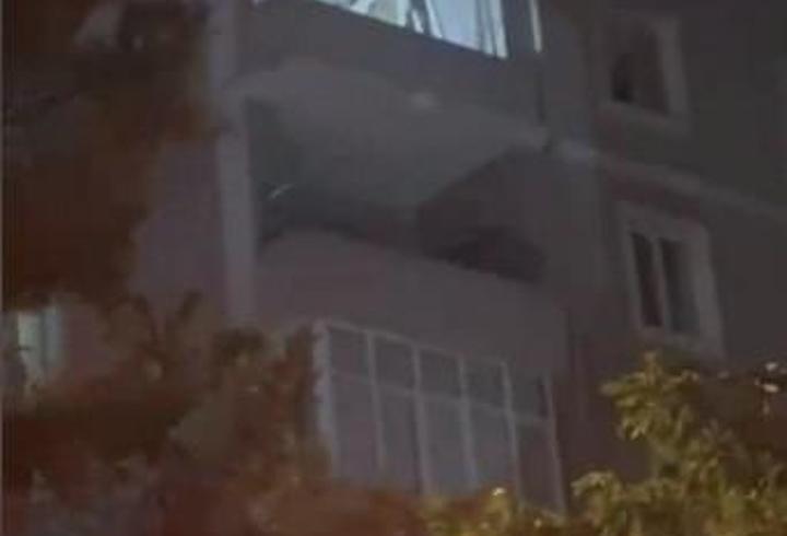 Beylikdüzü’nde balkon duvarına çıkıp dans eden kadın mahalleyi ayağa kaldırdı