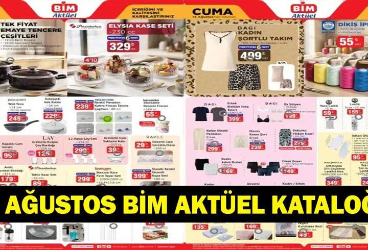 BİM 14 AĞUSTOS AKTÜEL KATALOĞU: Bu Hafta BİM'de Neler Var, Hangi Ürünler İndirimde? İşte 14 Ağustos Cuma BİM Aktüel Ürünler Kataloğu...