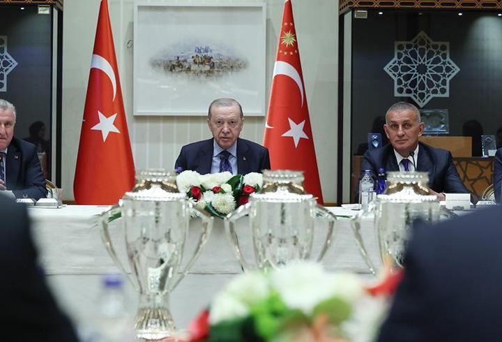 Cumhurbaşkanı Erdoğan'dan spor camiasına mesaj