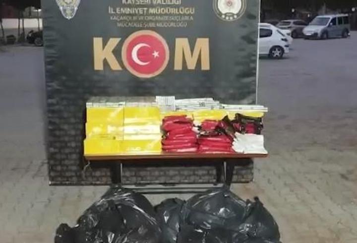 Kayseri’de kaçak sigaraya 1 gözaltı