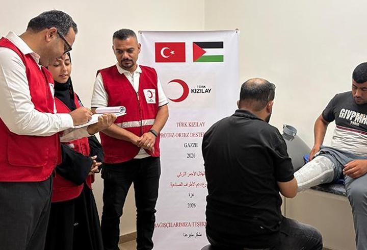 Türk Kızılay Gazze’de Protez Destek Projesi başlattı