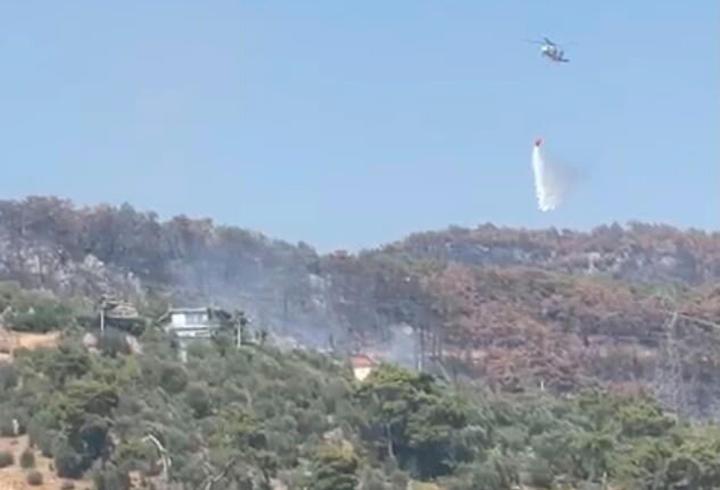 Fethiye'de çıkan orman yangını söndürüldü