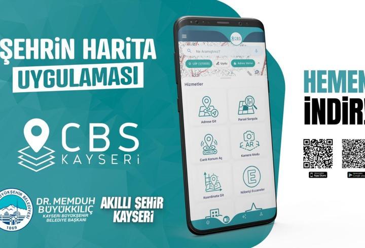 Büyükşehir’den ‘CBS Kayseri Mobil Uygulaması’