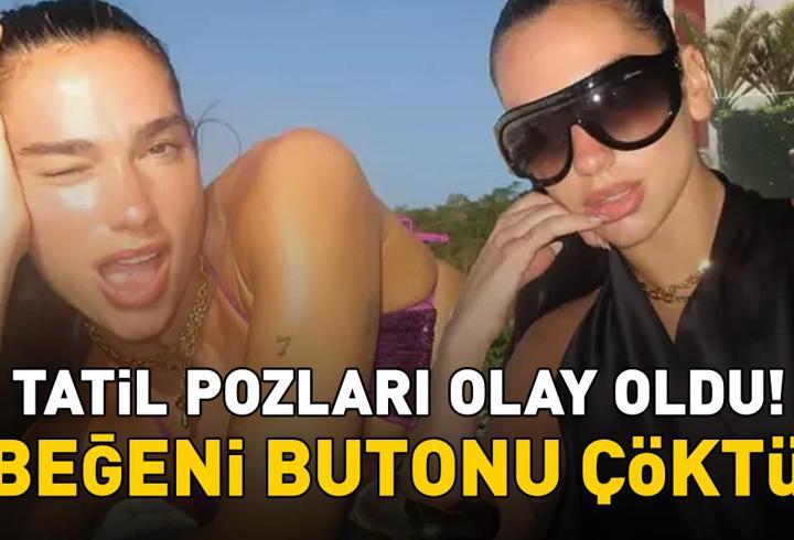 Popun Kraliçesi Dua Lipa'dan bikinili tatil pozları! 30 yaşındaki şarkıcı, güneşli havanın keyfini çıkardı