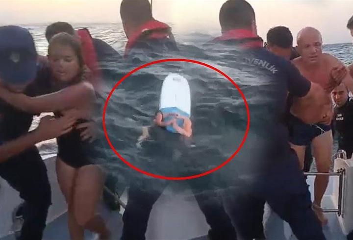 Denizde 5 saat can pazarı: Baba-kız ölümden böyle kurtarıldı