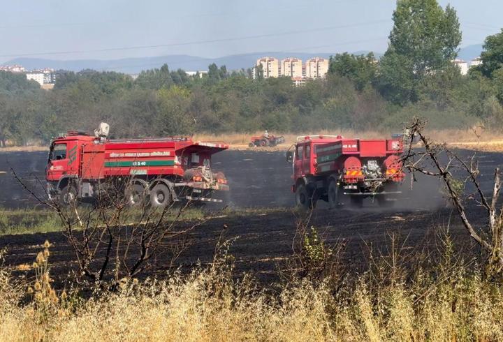 Kütahya’da anız yangını kontrol altına alındı