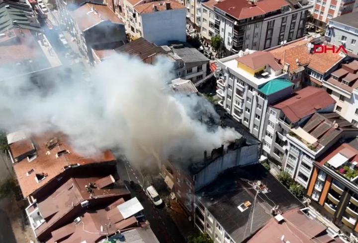 Gaziosmanpaşa'da 4 katlı binada yangın