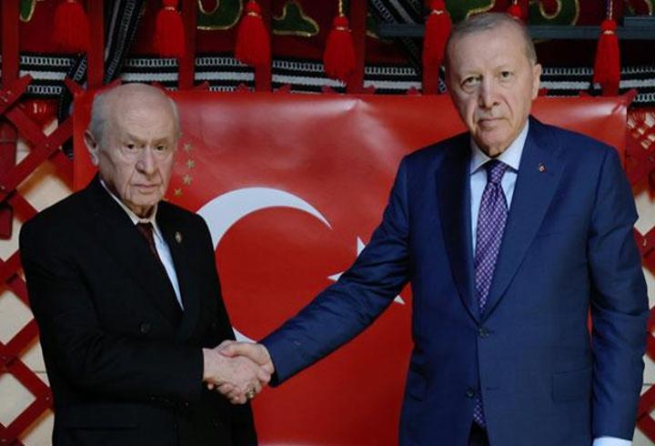Cumhurbaşkanı Erdoğan ve MHP lideri Bahçeli Ahlat'ta