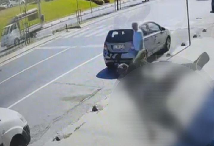 Sultangazi'de işçinin 3'üncü kattan düştüğü anlar kamerada