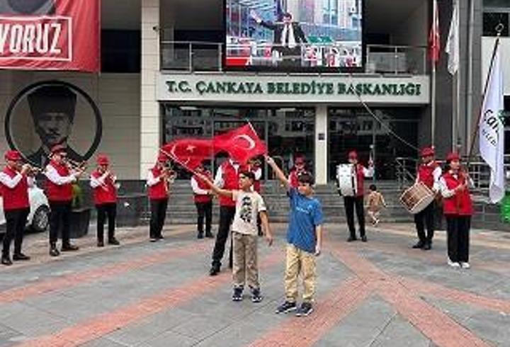 Çankaya'da 30 Ağustos Zafer Bayramı coşkuyla kutlandı