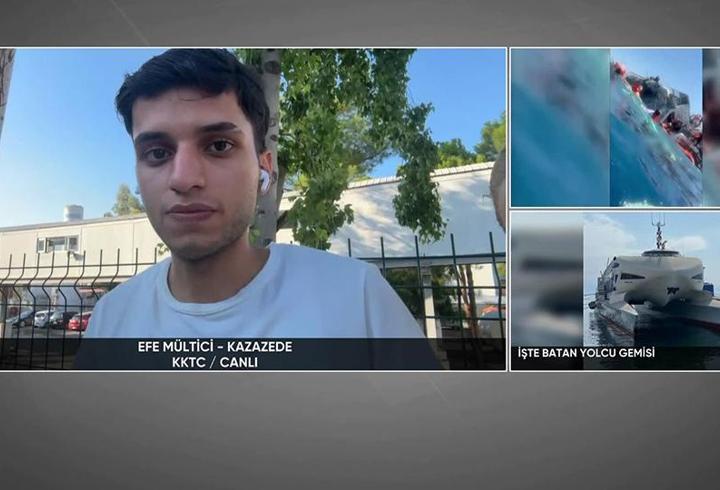 Batan gemiden kurtulan Efe CNN TÜRK’e konuştu: “Gondol gibiydi”