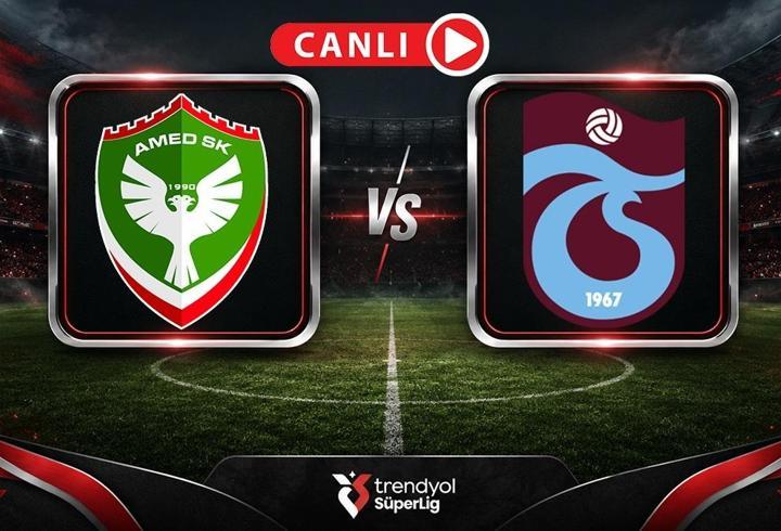 Amedspor - Trabzonspor maçı öncesi son gelişmeler! Muhtemel 11'ler