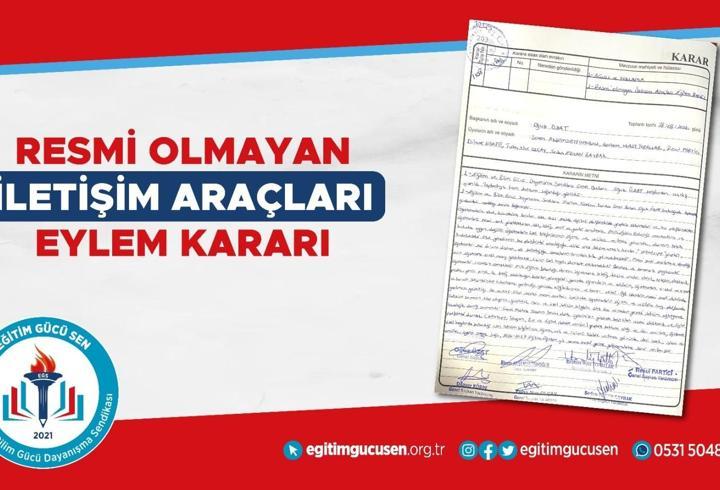 Eğitim Gücü Sen’den eylem kararı