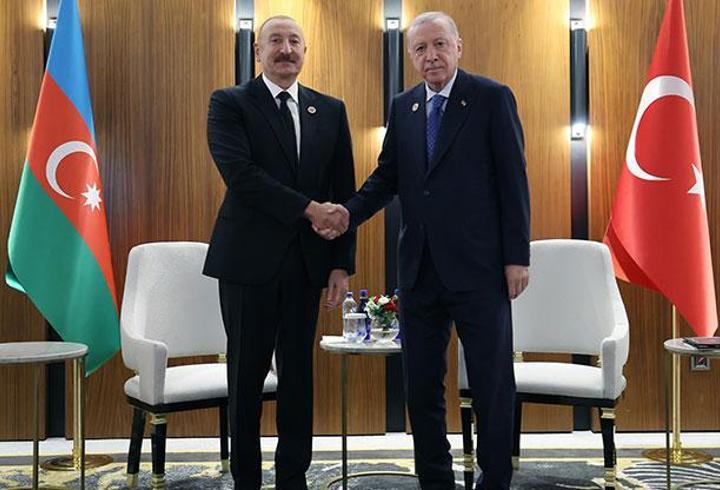 SON DAKİKA... Cumhurbaşkanı Erdoğan, Aliyev ile görüştü