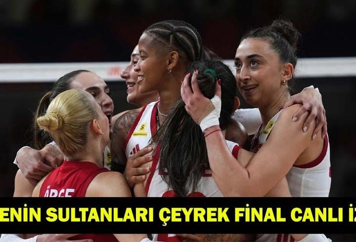 TÜRKİYE – ALMANYA VOLEYBOL MAÇI CANLI İZLE | Filenin Sultanları çeyrek final maçı TRT 1 canlı yayın ekranı