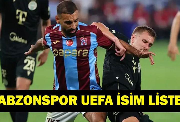 TRABZONSPOR KONFERANS LİGİ KADROSU: TS UEFA Listesi Belli Oldu Mu? Trabzonspor Konferans Ligi Kadrosunda Kimler Var?