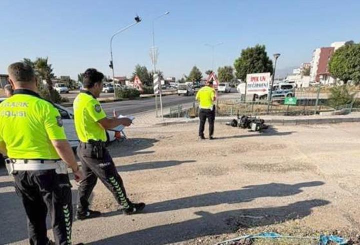 Gaziantep’te otomobil ile çarpışan motosiklet sürücüsü yaralandı