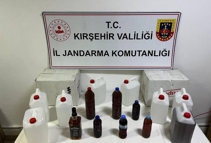 Kırşehir'de etil alkol ve sahte içki ele geçirildi