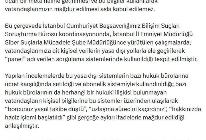 Kişisel verileri yasa dışı kullanan 31 avukata gözaltı kararı