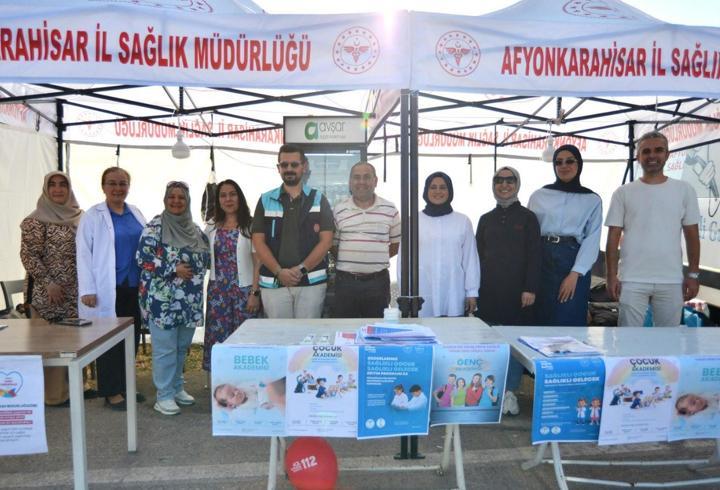 Motofest alanında Halk Sağlığı Haftası etkinlikleri