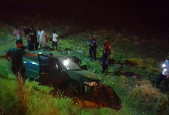 Şarapmole devrilen otomobildeki 1 kişi yaralandı