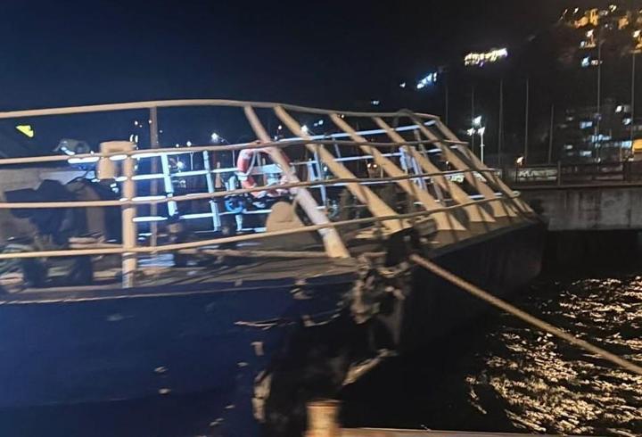 Bursa - Mudanya'da İDO deniz otobüsü iskeleye çarptı