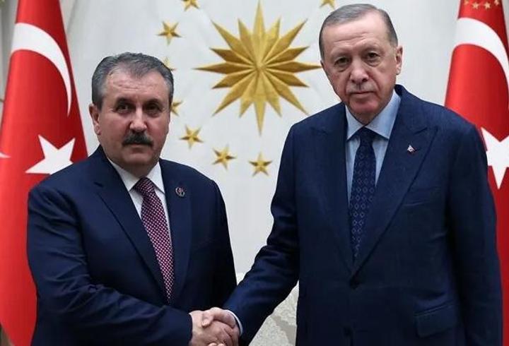 Cumhurbaşkanı Erdoğan, BBP Genel Başkanı Destici'yi kabul etti