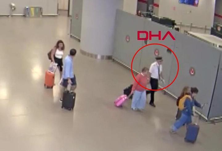 Pilot kıyafetli uyuşturucu kuryesi