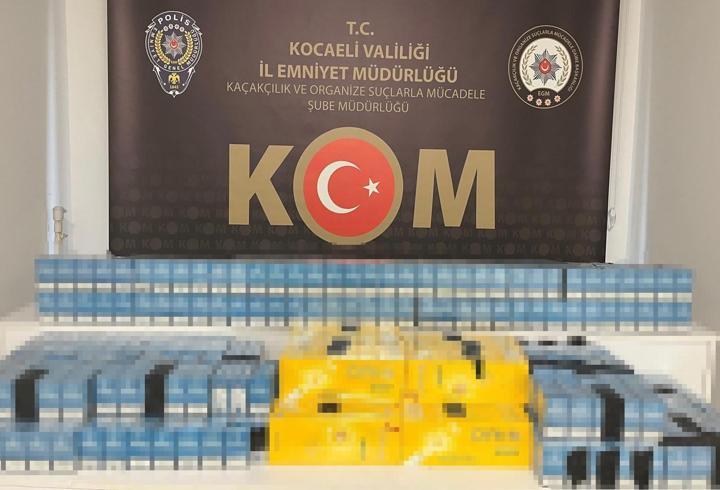 1400 paket kaçak sigara yakalandı: 1 gözaltı